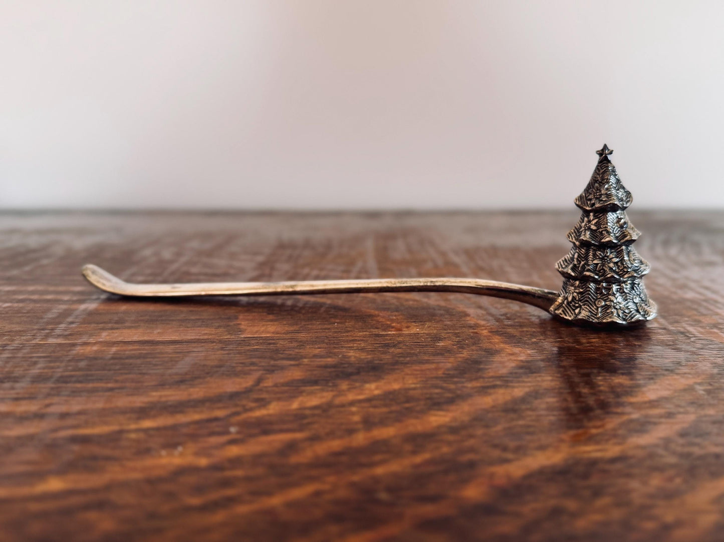 Vintage Godinger Christmas Tree Candle Snuffer – Silverplate Holiday Candle Extinguisher