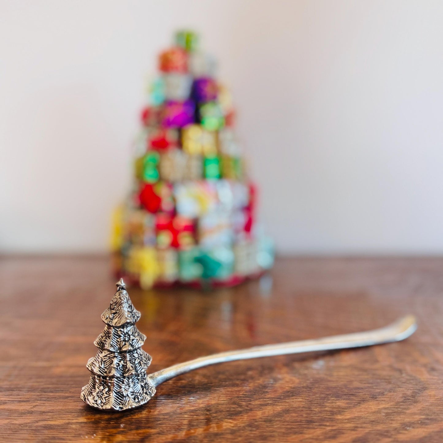 Vintage Godinger Christmas Tree Candle Snuffer – Silverplate Holiday Candle Extinguisher