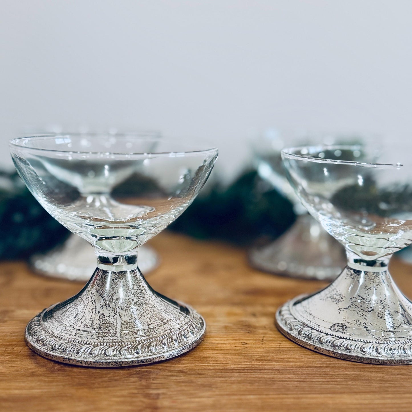 Vintage Duchin Creation Sterling Silver Dessert Coupes – Mid Century Barware, Set of 4