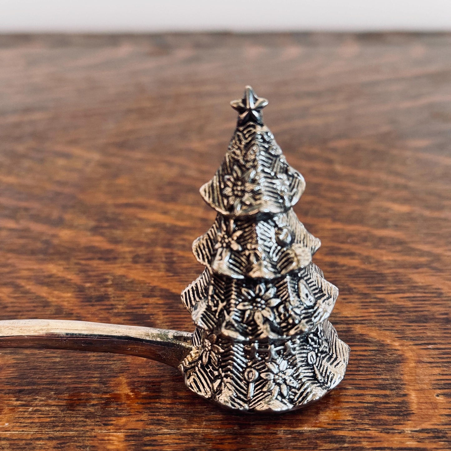 Vintage Godinger Christmas Tree Candle Snuffer – Silverplate Holiday Candle Extinguisher