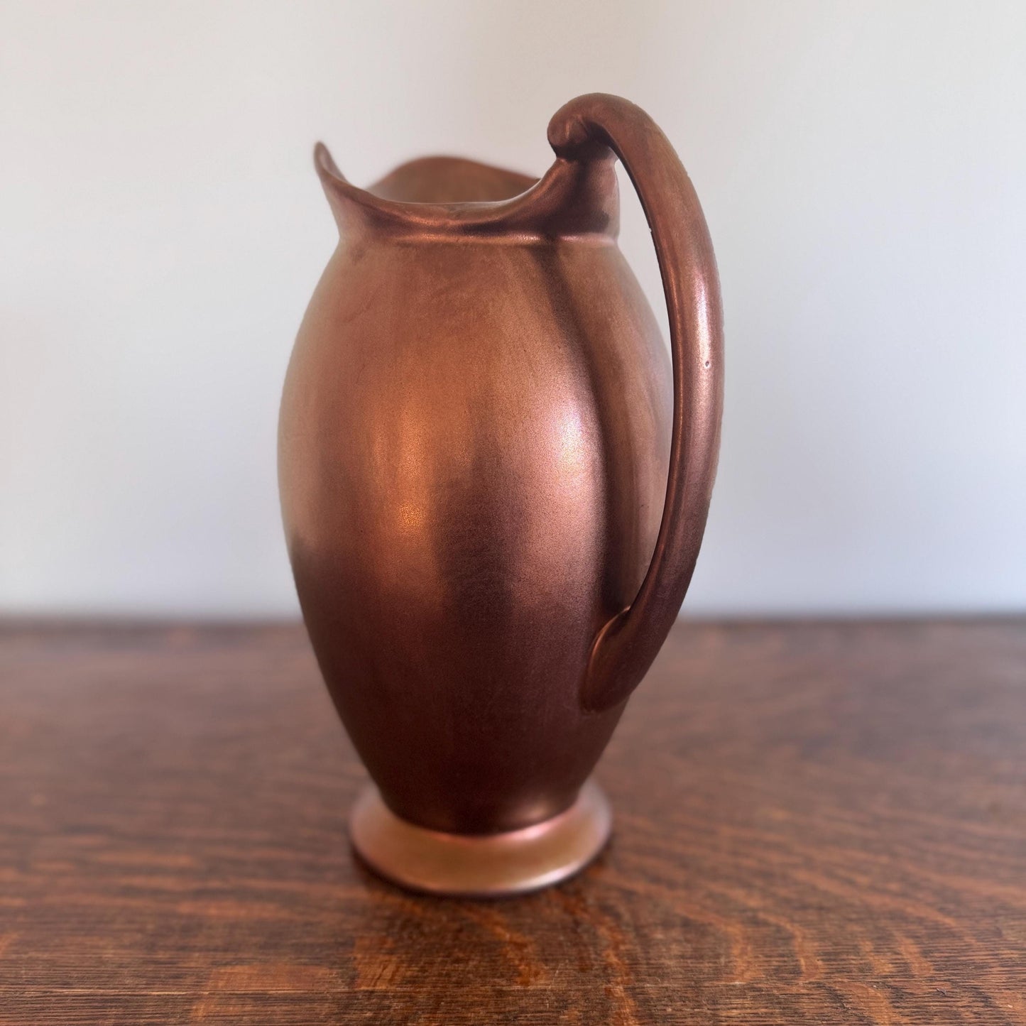Vintage Haeger Copper Glaze Pitcher – Mid-Century Modern Pottery Vase