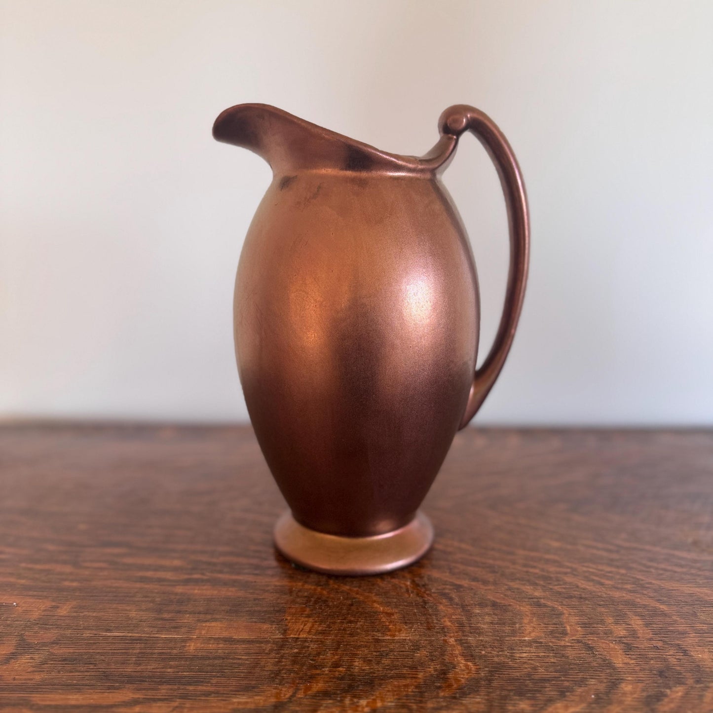 Vintage Haeger Copper Glaze Pitcher – Mid-Century Modern Pottery Vase