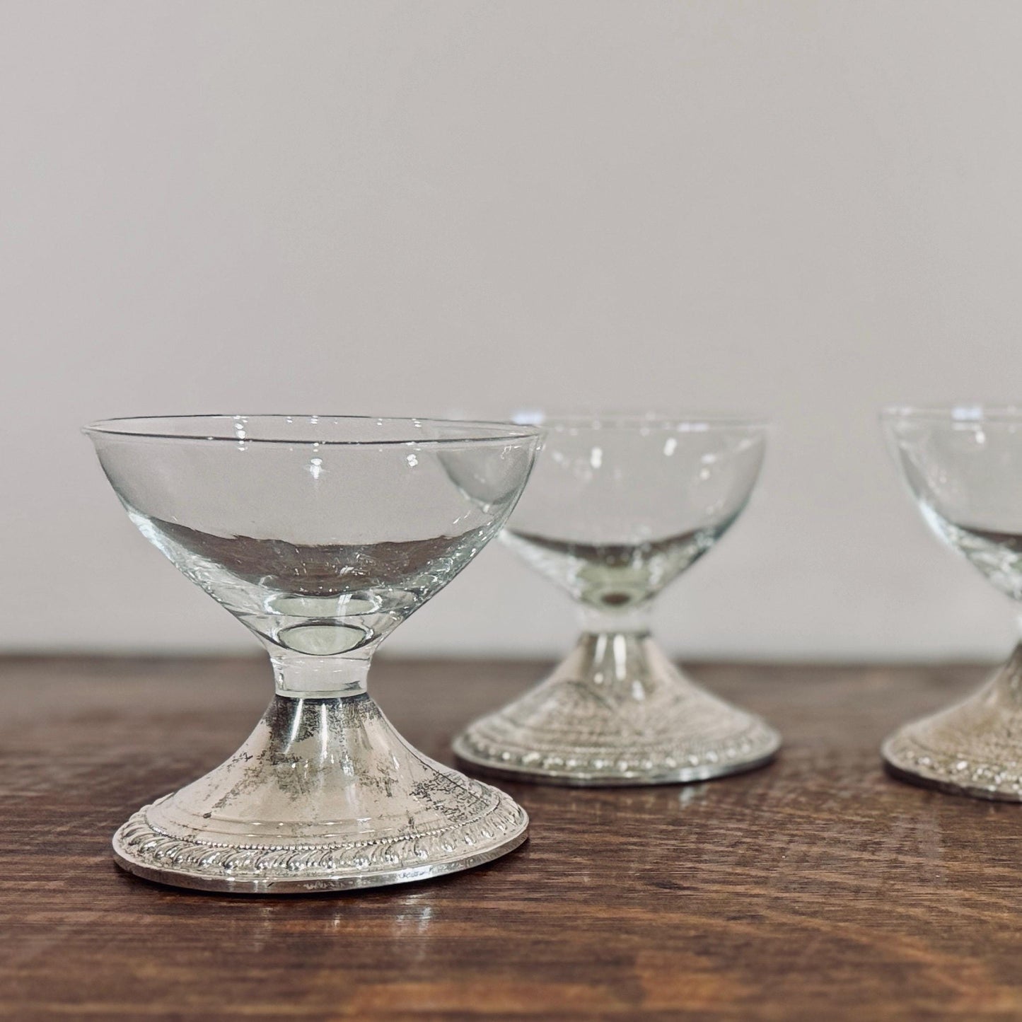 Vintage Duchin Creation Sterling Silver Dessert Coupes – Mid Century Barware, Set of 4