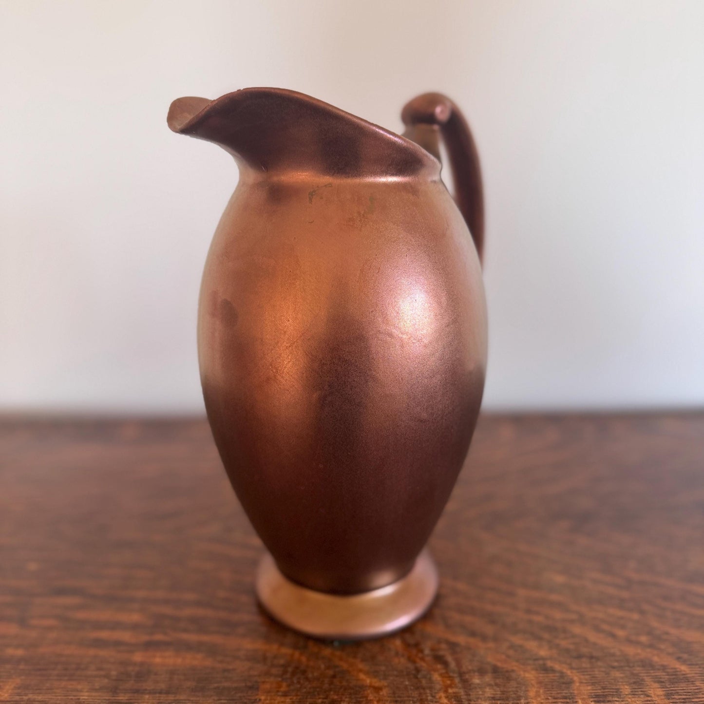 Vintage Haeger Copper Glaze Pitcher – Mid-Century Modern Pottery Vase
