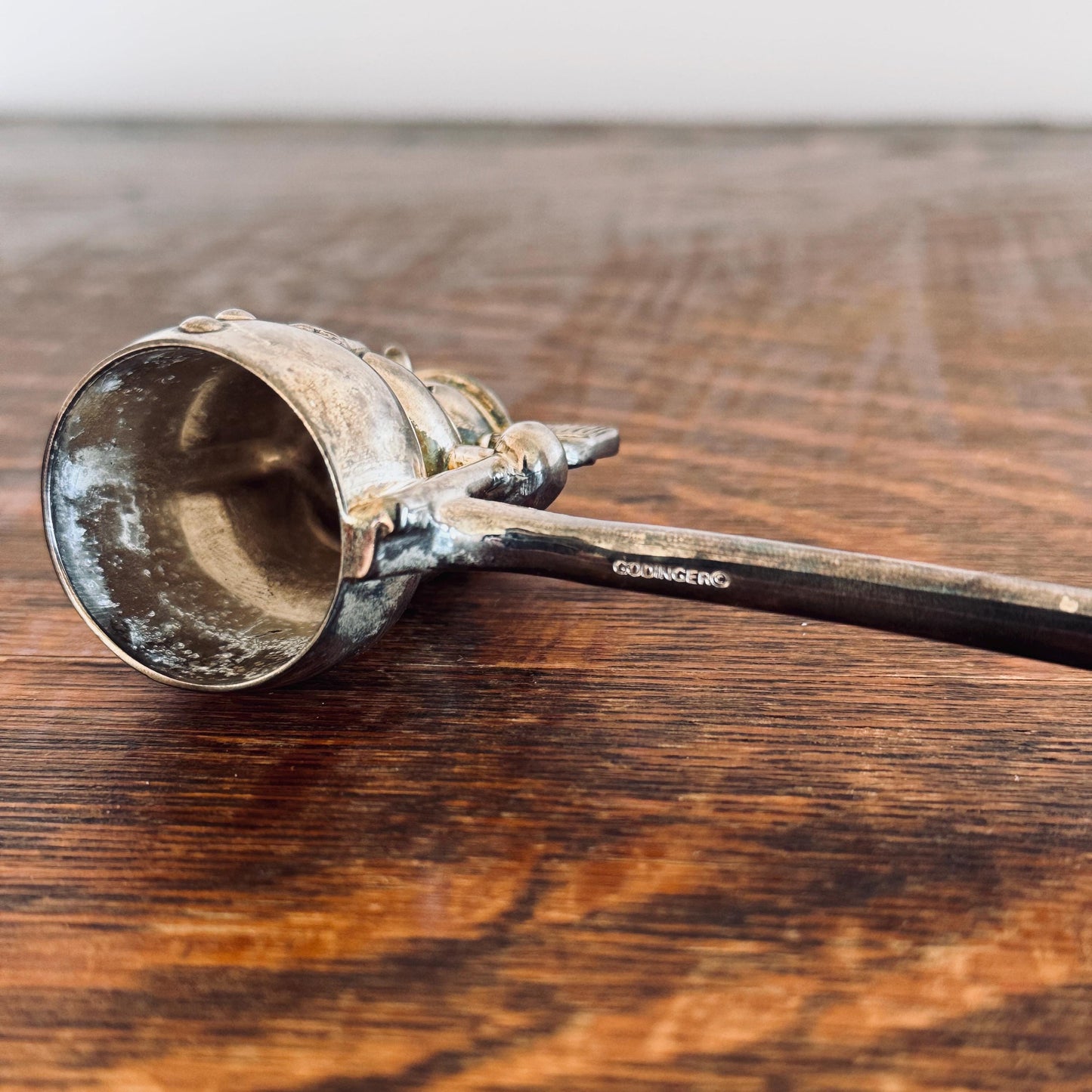 Vintage Godinger Christmas Snowman Candle Snuffer – Silverplate Holiday Candle Extinguisher