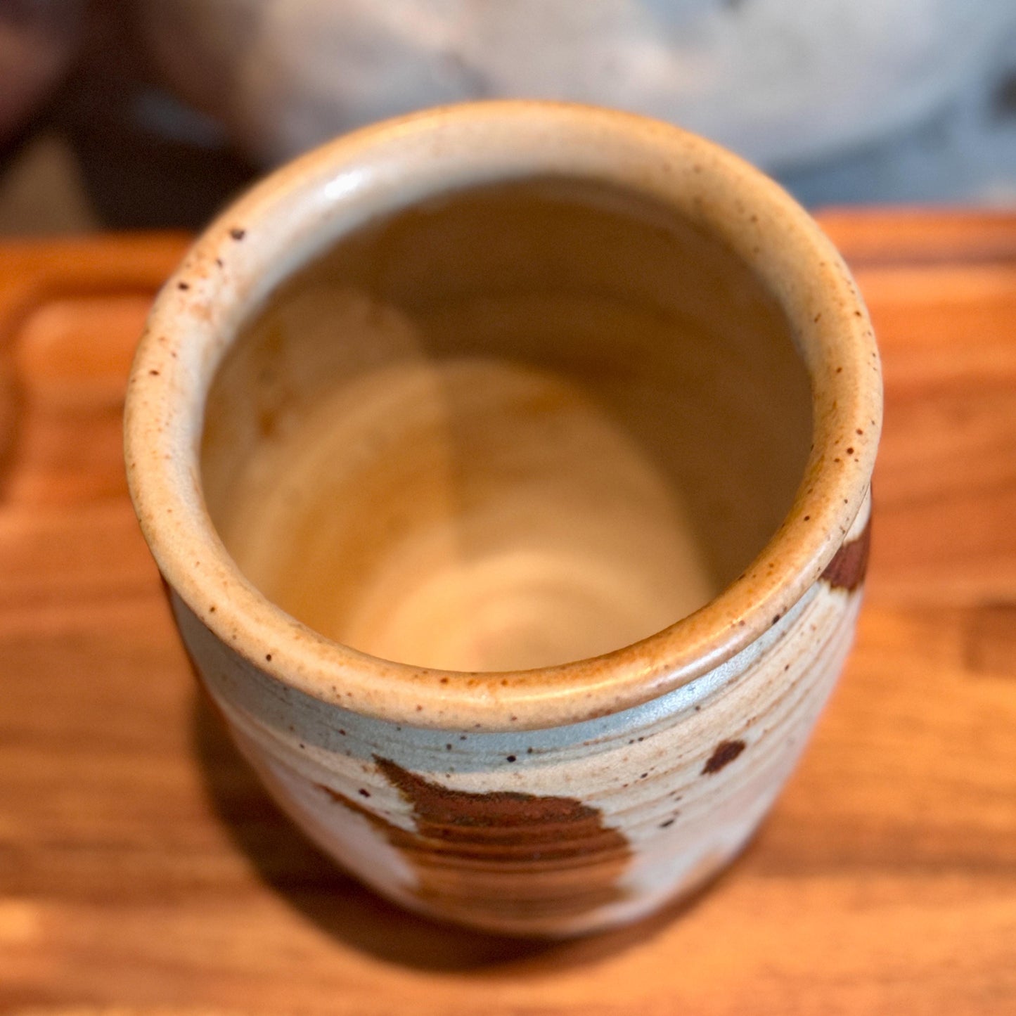 High End Vintage Shino Glaze Pottery in the manner of Warren MacKenzie