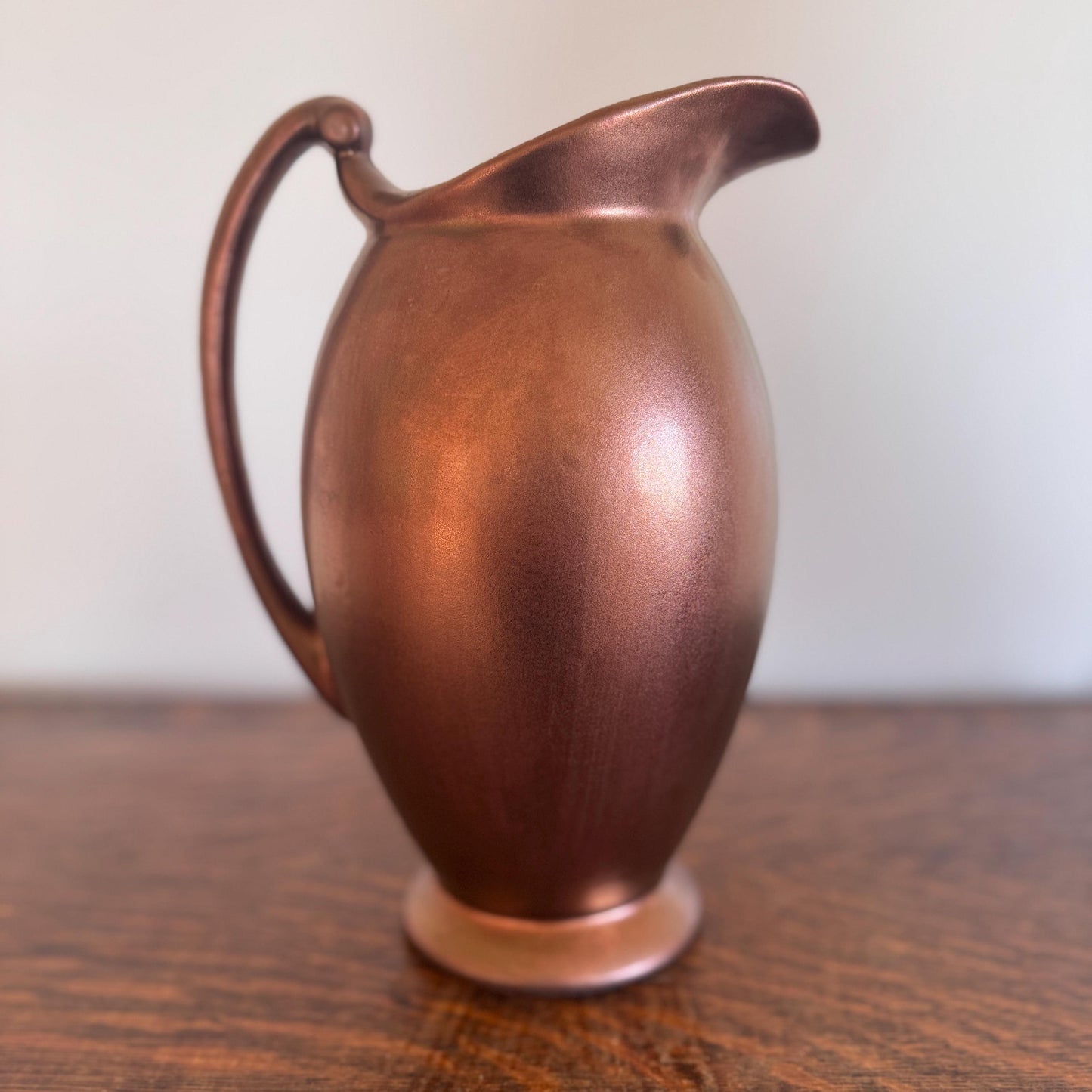 Vintage Haeger Copper Glaze Pitcher – Mid-Century Modern Pottery Vase