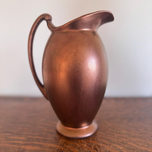 Vintage Haeger Copper Glaze Pitcher – Mid-Century Modern Pottery Vase