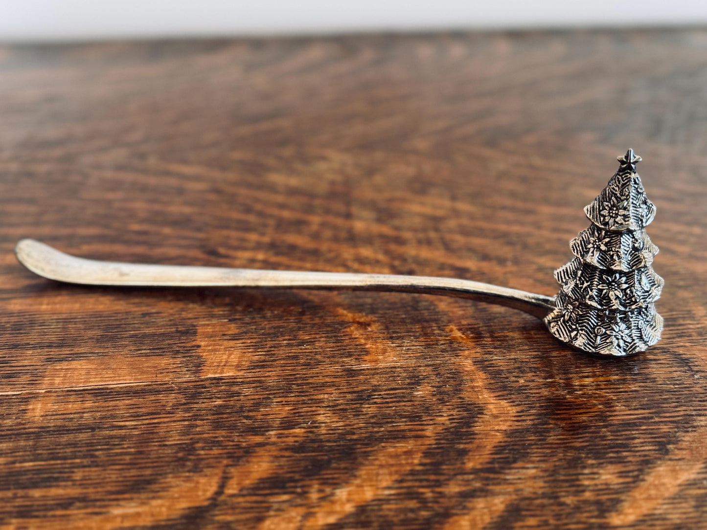 Vintage Godinger Christmas Tree Candle Snuffer – Silverplate Holiday Candle Extinguisher