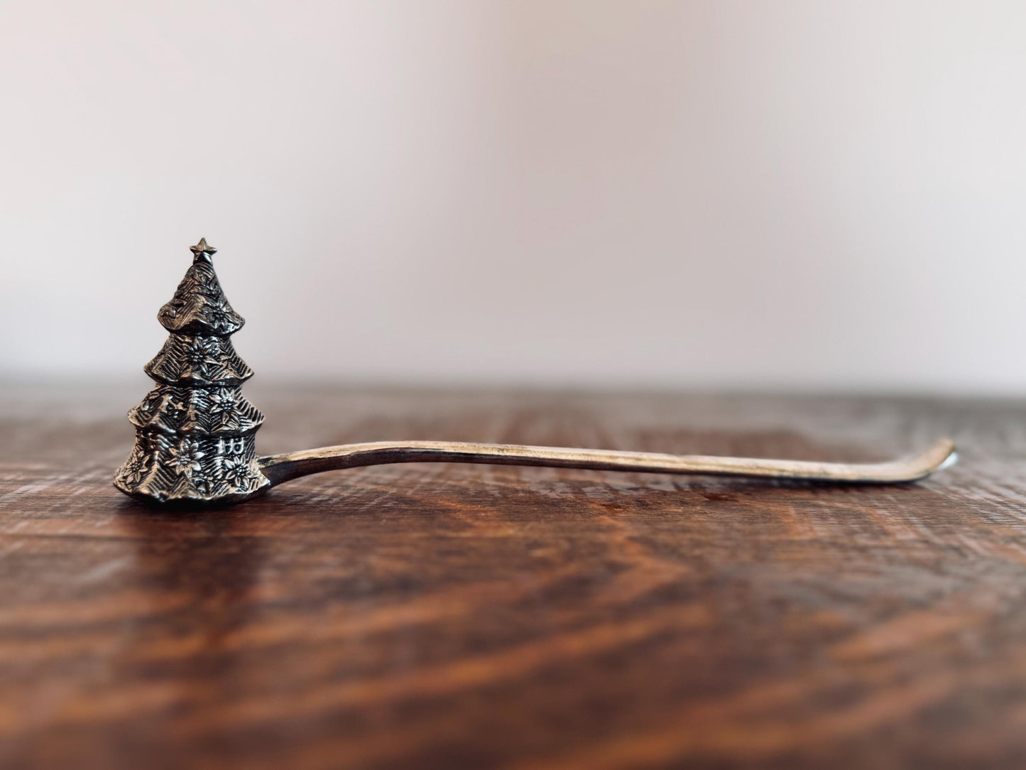 Vintage Godinger Christmas Tree Candle Snuffer – Silverplate Holiday Candle Extinguisher