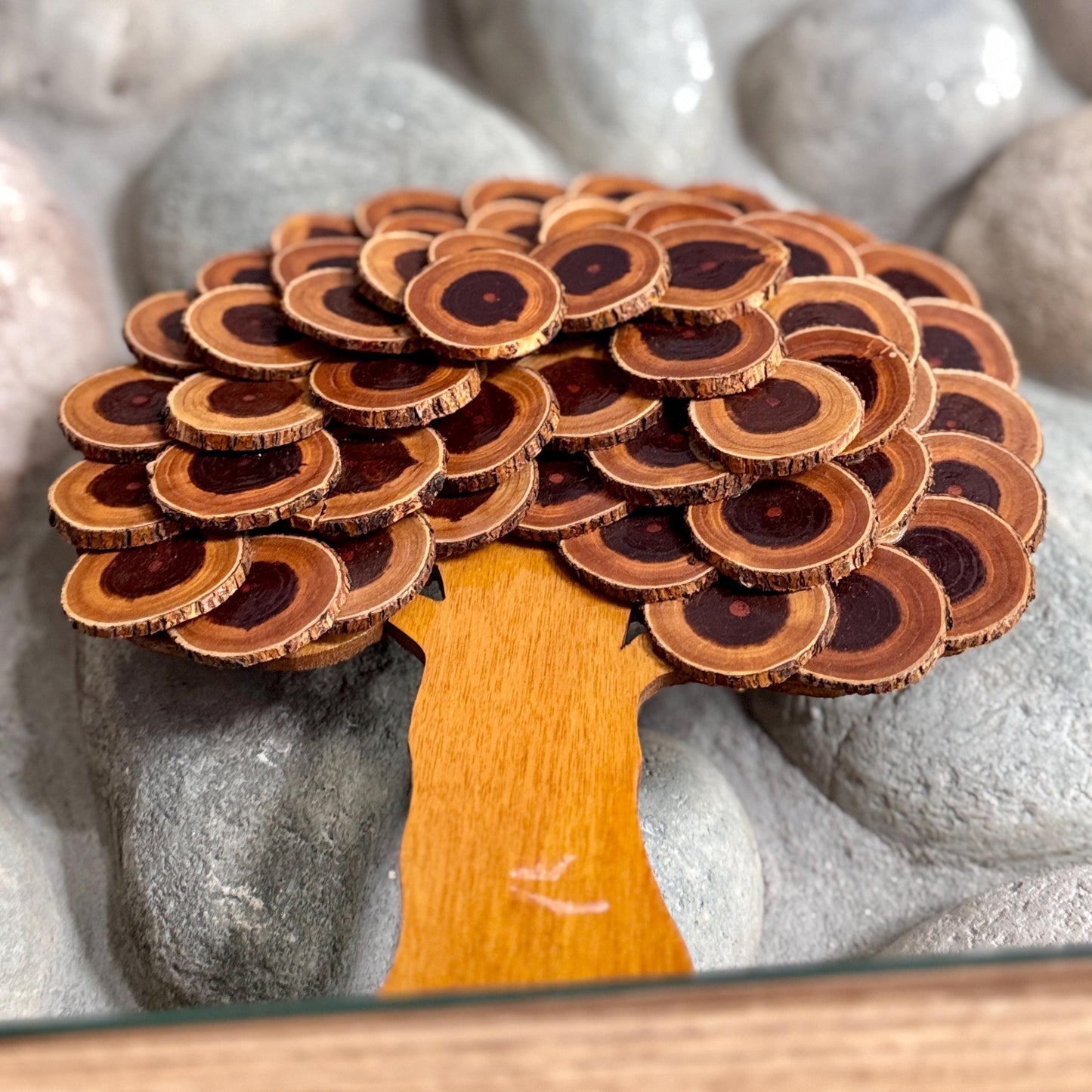 Rustic Handmade Wood Slice Tree | Natural Wood Wall Art | Eco-Friendly Home Decor