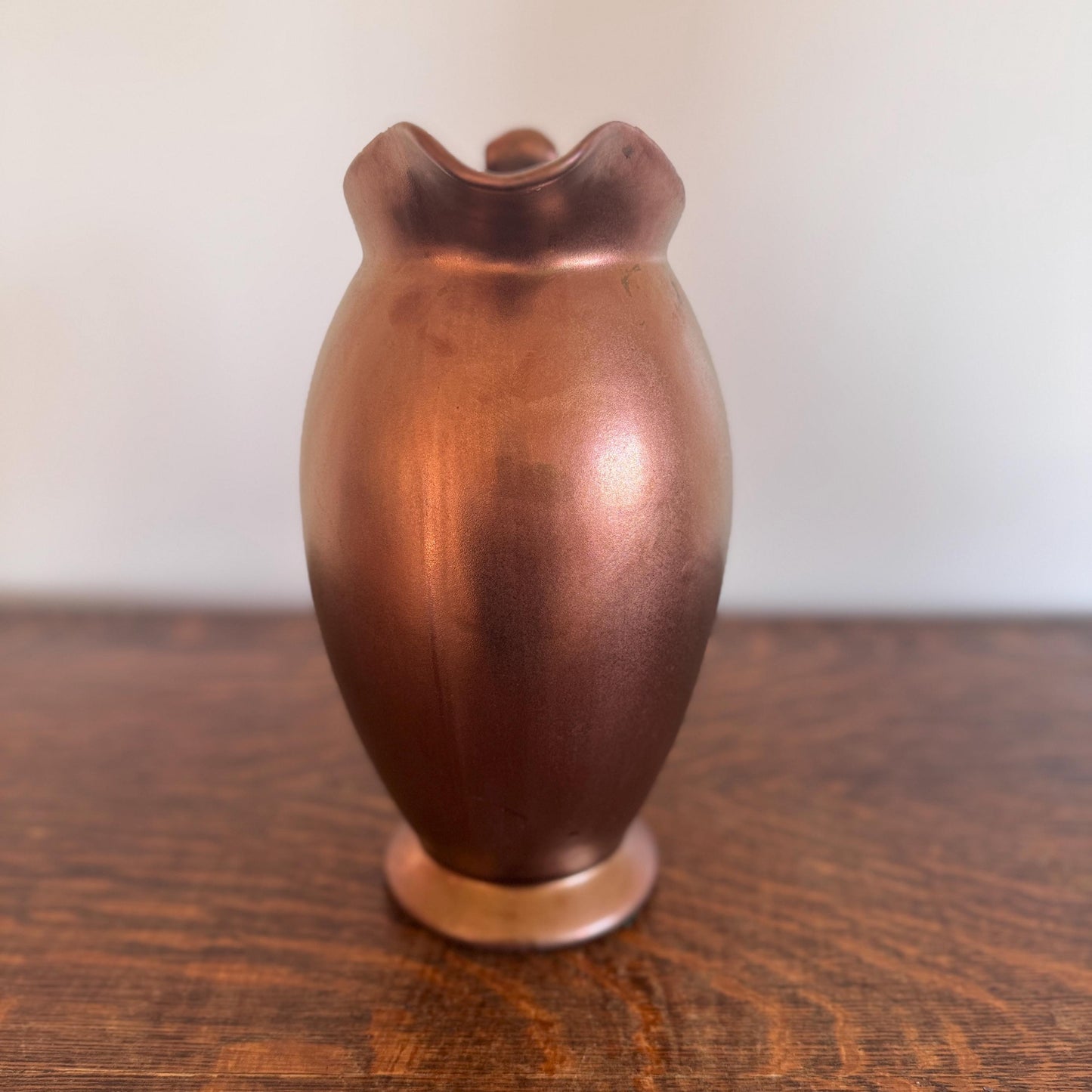 Vintage Haeger Copper Glaze Pitcher – Mid-Century Modern Pottery Vase