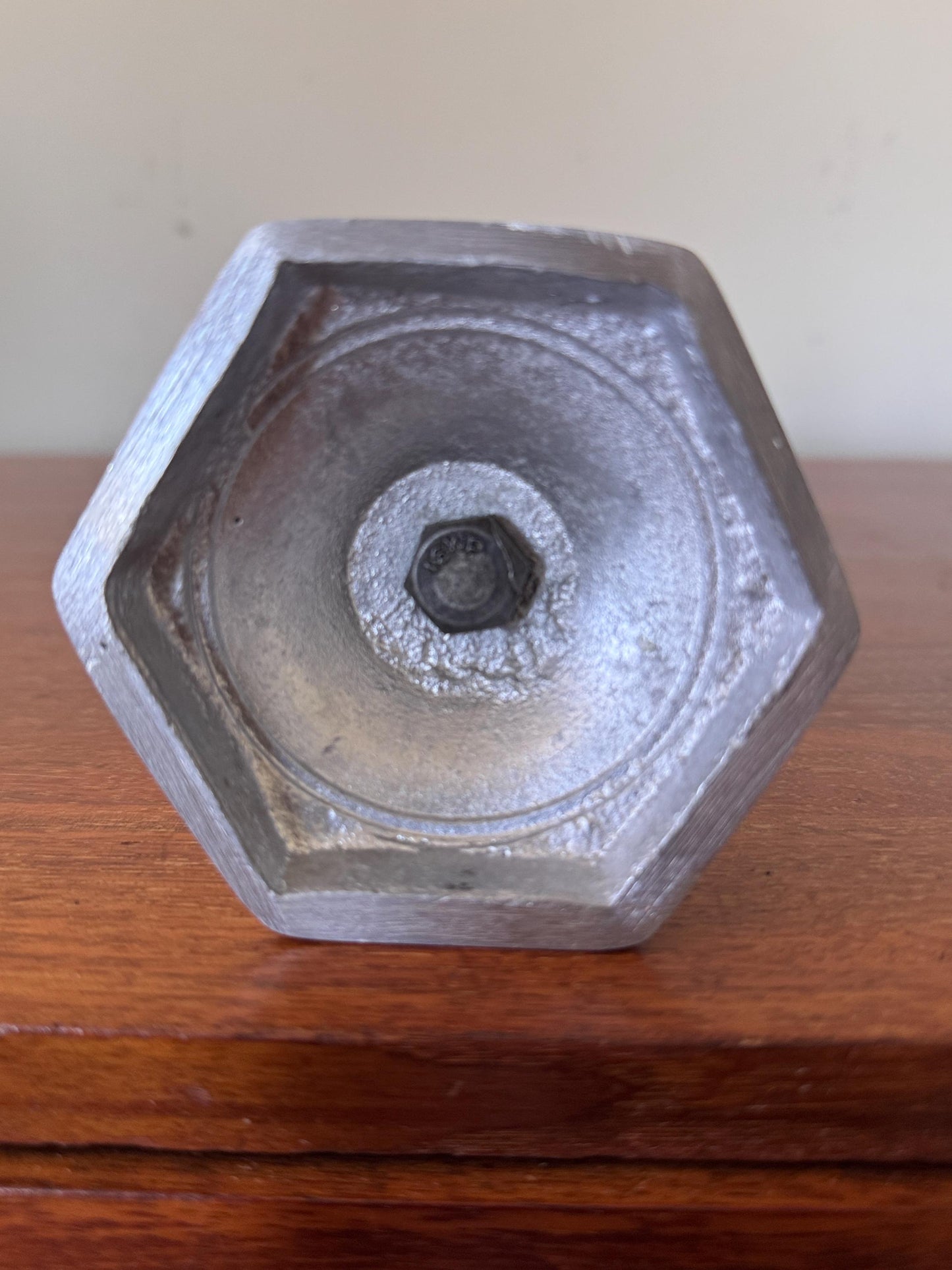 Vintage Aluminum Barley Twist Spiral Candlestick Holder, Taper Candle Pair Mid Century Modern