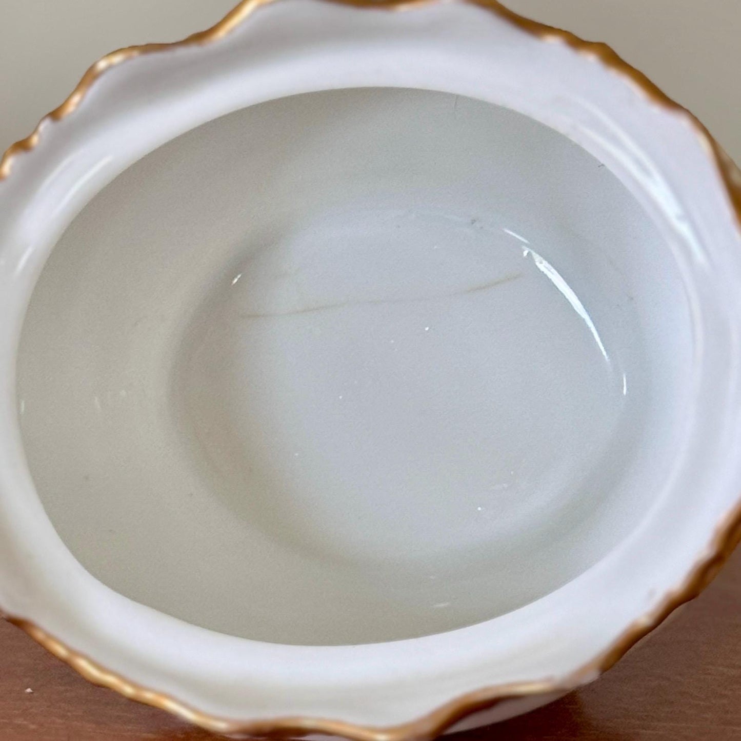 Antique Limoges Porcelain Sugar Bowl – Hand Painted Roses, Gold Trim