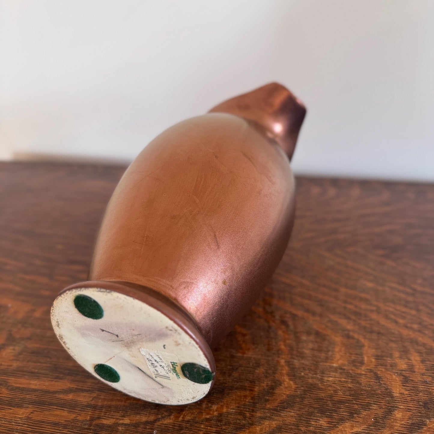 Vintage Haeger Copper Glaze Pitcher – Mid-Century Modern Pottery Vase